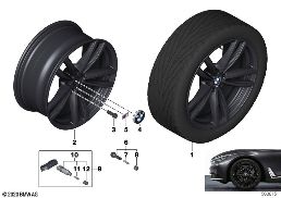 BMW LA WHEEL DOUBLE SPOKE 647M - 19
