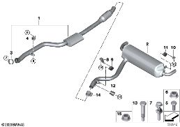 EXHAUST SYSTEM, REAR