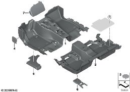 Revetement de SOL diagram for BMW 6 Series G32 GT 630i