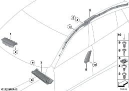Αερόσακος diagram for BMW 5 Series F07 GT LCI 535iX
