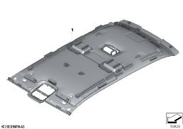 Kit postmon, rivestimento cielo stellato diagram for BMW Rolls-Royce Phantom RR11 Phantom