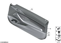 Revestimiento de puerta diagram for BMW 4 Series G23 Convertible M440iX