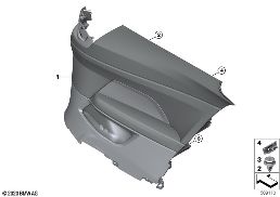 LATERAL TRIM PANEL REAR diagram for BMW 4 Series G22 Coupé LCI M440dX