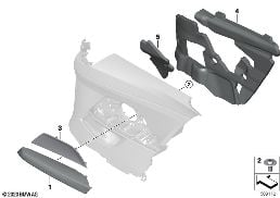 MOUNTING PARTS, SIDE TRIM, REAR diagram for BMW 4 Series G22 Coupé LCI M440dX