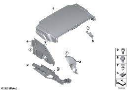 TRIM COVER FOR RETRACTABLE HARDTOP diagram for BMW 4 Series F33 425d