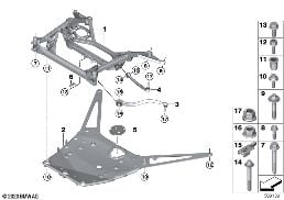 FRNT AXLE SUPPORT,WISHBONE/TENSION STRUT