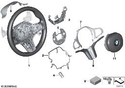 M SP. ST. WH. AIRBAG MULTIF./PADDLES diagram for BMW 1 Series F40 128ti