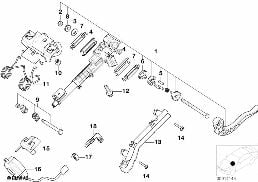 STEERING COLUMN-ADJUSTABLE/SINGLE PARTS diagram for BMW 3 Series E46 M3