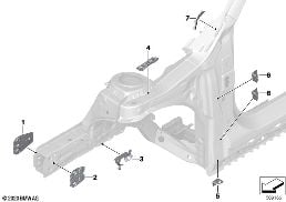 FRONT BODY BRACKET diagram for BMW 1 Series F70 120