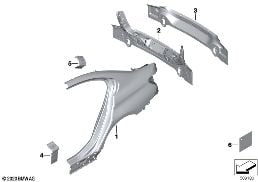 SIDE PANEL/TAIL TRIM diagram for BMW 3 Series G20 Sedan 330d