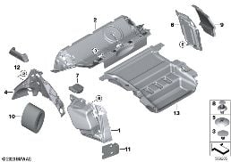 SOUND INSULATING REAR diagram for BMW X3 G01 30i