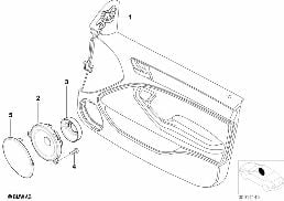 SINGLE PARTS F FRONT DOOR STEREO SYSTEM diagram for BMW 3 Series E46 318i