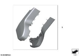 COVERS FOR INTERIOR REARVIEW MIRROR diagram for BMW X5 G05 LCI M60iX