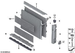 COOLANT RADIATOR MOUNTING HARDWARE
