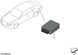Module d'éclairage Spirit of Ecstasy diagram for BMW Rolls-Royce Cullinan RR31 Cullinan