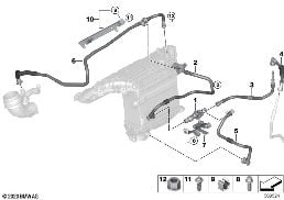 Tankonluchingventil diagram for BMW 3 Series G80 M3 LCI M3 Competition