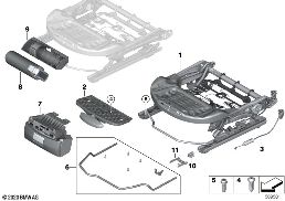 SEAT, FRONT, SEAT FRAME
