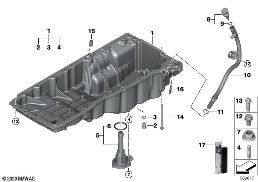 OIL PAN/OIL LEVEL INDICATOR