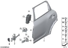 REAR DOOR - HINGE/DOOR BRAKE