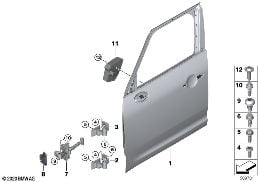 FRONT DOOR-HINGE/DOOR BRAKE
