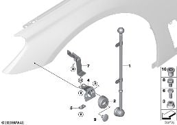 FLAG HOLDER diagram for BMW 7 Series G11 LCI 730dX