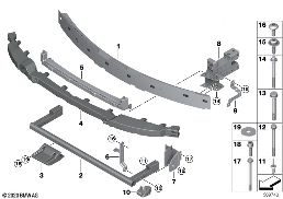 Support avant diagram for BMW Rolls-Royce Phantom RR11 Phantom
