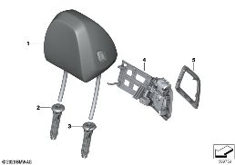 SEAT, FRONT, HEAD RESTRAINT diagram for BMW 2 Series G42 218i