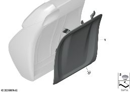 Siège av.élém.recouvr.dossier pann.arr. diagram for BMW 4 Series G23 Cabriolet LCI M440iX