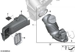 AIR DUCT diagram for BMW 7 Series G70 740d