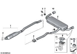 EXHAUST SYSTEM, REAR