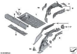 REAR WHEELHOUSE/FLOOR PARTS