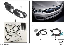 M PERFORMANCE PARTS diagram for BMW 5 Series G38 530LiX