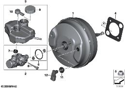 POWER BRAKE diagram for BMW 3 Series G20 Sedan LCI 320d