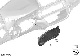 Quadro strumenti base diagram for BMW 5 Series G31 Touring LCI 520e