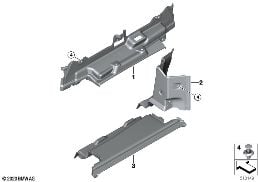 Revest.pared de separacion portaequ. diagram for BMW 4 Series G23 Convertible M440iX