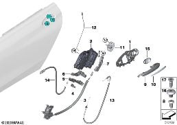 CLOSING SYSTEM, DOOR, REAR