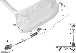 TRUNK LID/CLOSING SYSTEM diagram for BMW 6 Series G32 GT 640iX