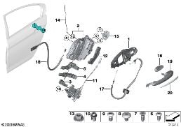 CLOSING SYSTEM, DOOR, REAR
