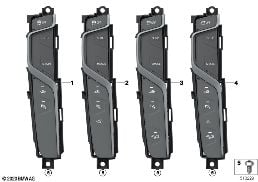 Manöverenhet Mittkonsol diagram for BMW 5 Series F90 M5 LCI M5 CS