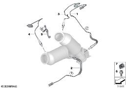LAMBDA PROBE FIXINGS diagram for BMW 3 Series G80 M3 LCI M3
