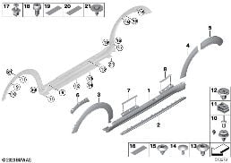COVER DOOR SILL / WHEEL ARCH