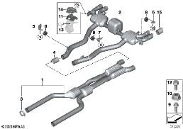 EXHAUST SYSTEM, REAR