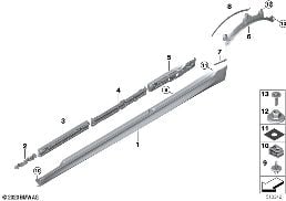 M COVER FOR ROCKER PANEL / WHEEL ARCH