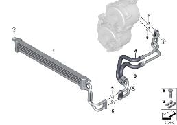 Radiatore olio motore/condotto radiatore diagram for BMW Rolls-Royce Phantom RR1 Phantom