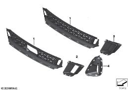 M TRIM DECOR ELEMENTS, FRONT