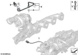 EXHAUST SENSORS diagram for BMW 7 Series G12 LCI 730Ld