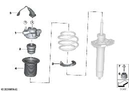 GUIDE SUPPORT/SPRING PAD/ATTACHING PARTS