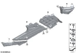 UNDERFLOOR COATING diagram for BMW 3 Series G80 M3 M3 Competition