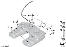 燃油箱通風裝置 diagram for BMW X5 F15 40eX