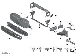 AIR DUCTS diagram for BMW 5 Series G30 LCI 530d